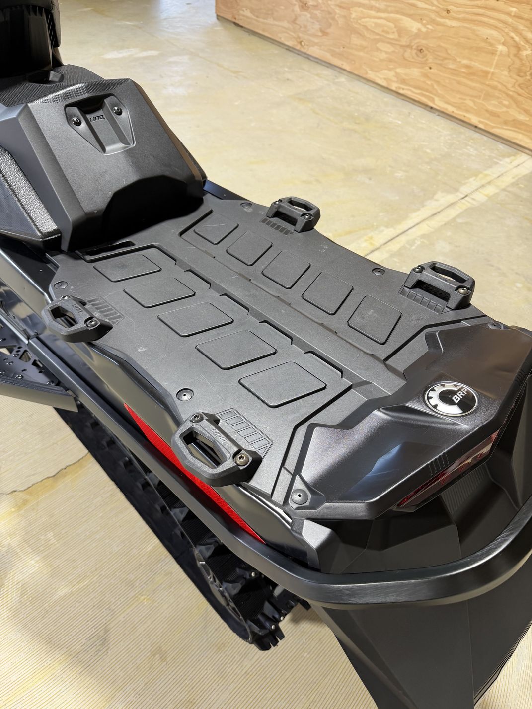 LinQ rack on the rear of the 2023 Ski-Doo Renegade X-RS
