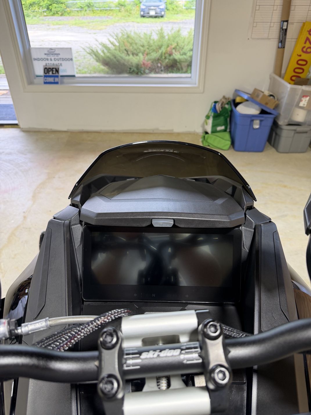 10.25 inch touchscreen display on the 2023 Ski-Doo Renegade X-RS